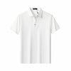 Barocco Stride Contrast Collar Men's Polo - White