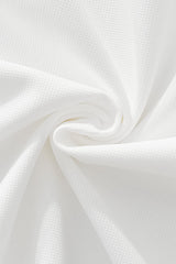 Barocco Stride Contrast Collar Men's Polo - White