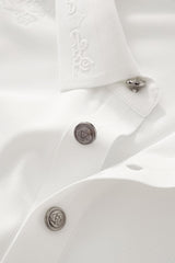 Ornate Trim Polo WHITE