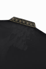 Lustre Trim Polo BLACK/GOLD