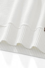 Retro Stripe Zip Knit Polo BLACK/KHAKI