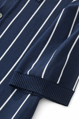 ModStripe Knit Shirt NAVY/WHITE
