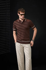 Kingsley Side-Tab Trousers TAUPE