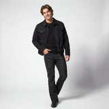 Regalia Medallion Print Denim Pant BLACK