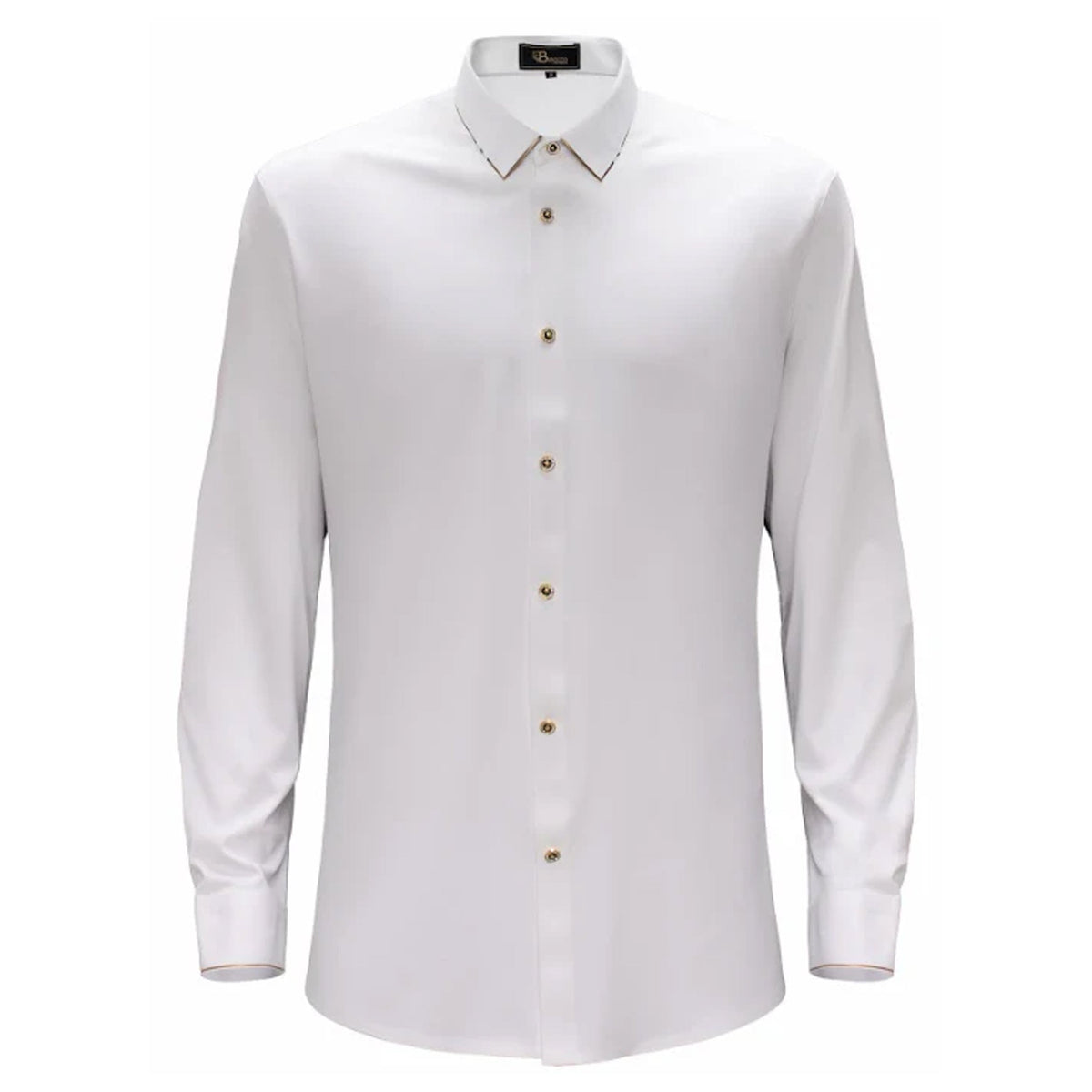 Barocco Regret Free Men's 4-Way Stretch Shirt - White