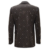 Elegant Blazer with Sparkling Embellishments BLACK/GOLD