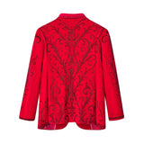 Valent Velvet Blazer RED