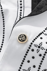 Celestial Wave Blazer WHITE/BLACK