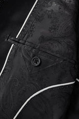Radiant Hex Crystal Blazer BLACK/BLACK