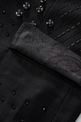 Radiant Hex Crystal Blazer BLACK/BLACK