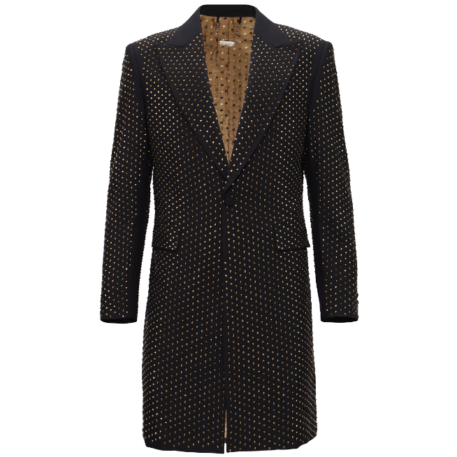 Sparkle The Night Away Long Blazer BLACK/GOLD
