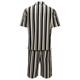 Men’s Bold Striped Lounge Set BEIGE