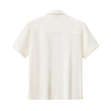 Barocco Loft Men's Textured Shirt & Pants Set - Taupe