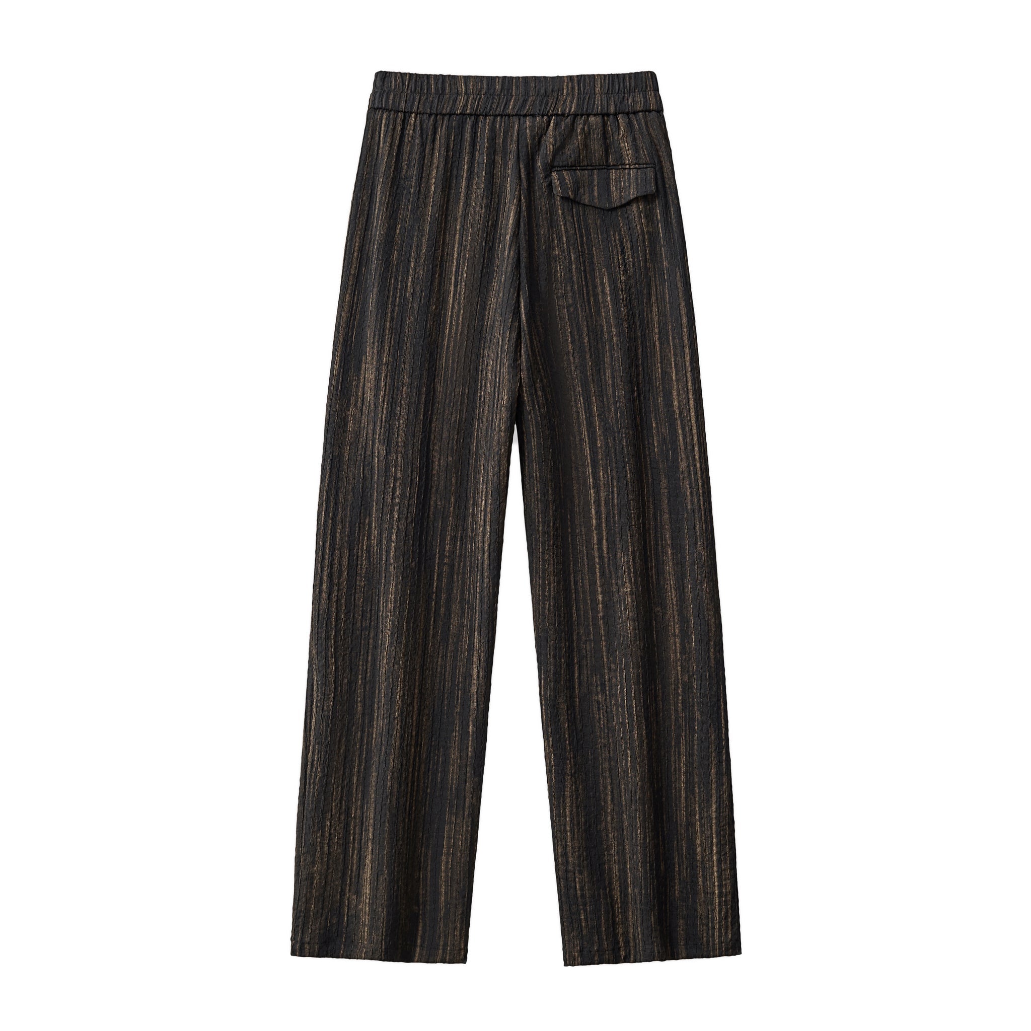 Canyon Set – Printed LS Shirt & Pleated pant BLACK – Franky Fashion