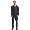 Men's Stacy Adams Hybrid-Fit 3pc Notch Lapel Suit Set, Jacket Vest and Pants