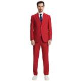 Men's Stacy Adams Hybrid-Fit 3pc Notch Lapel Suit Set, Jacket Vest and Pants