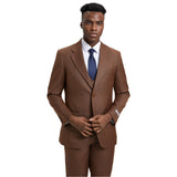 Men's Stacy Adams Sharkskin 3-Piece Suit