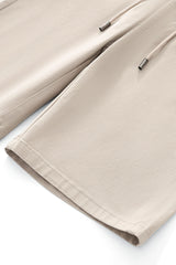 Barocco Apex Drawstring Men's Stretch Shorts - Beige