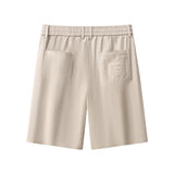 Barocco Apex Drawstring Men's Stretch Shorts - Beige