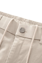 Barocco Apex Drawstring Men's Stretch Shorts - Beige