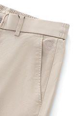 Barocco Apex Drawstring Men's Stretch Shorts - Beige