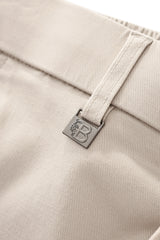 Barocco Apex Drawstring Men's Stretch Shorts - Beige