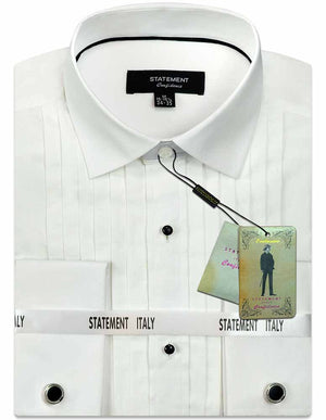 Tuxedo Shirt Made of 100% Prime Cotton Including Stud Buttons | STX-100-White