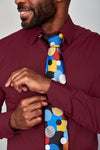 Men’s 4-Way Stretch Non-Iron Dress Shirt – Modern Slim Fit | Steven Land - TC-100