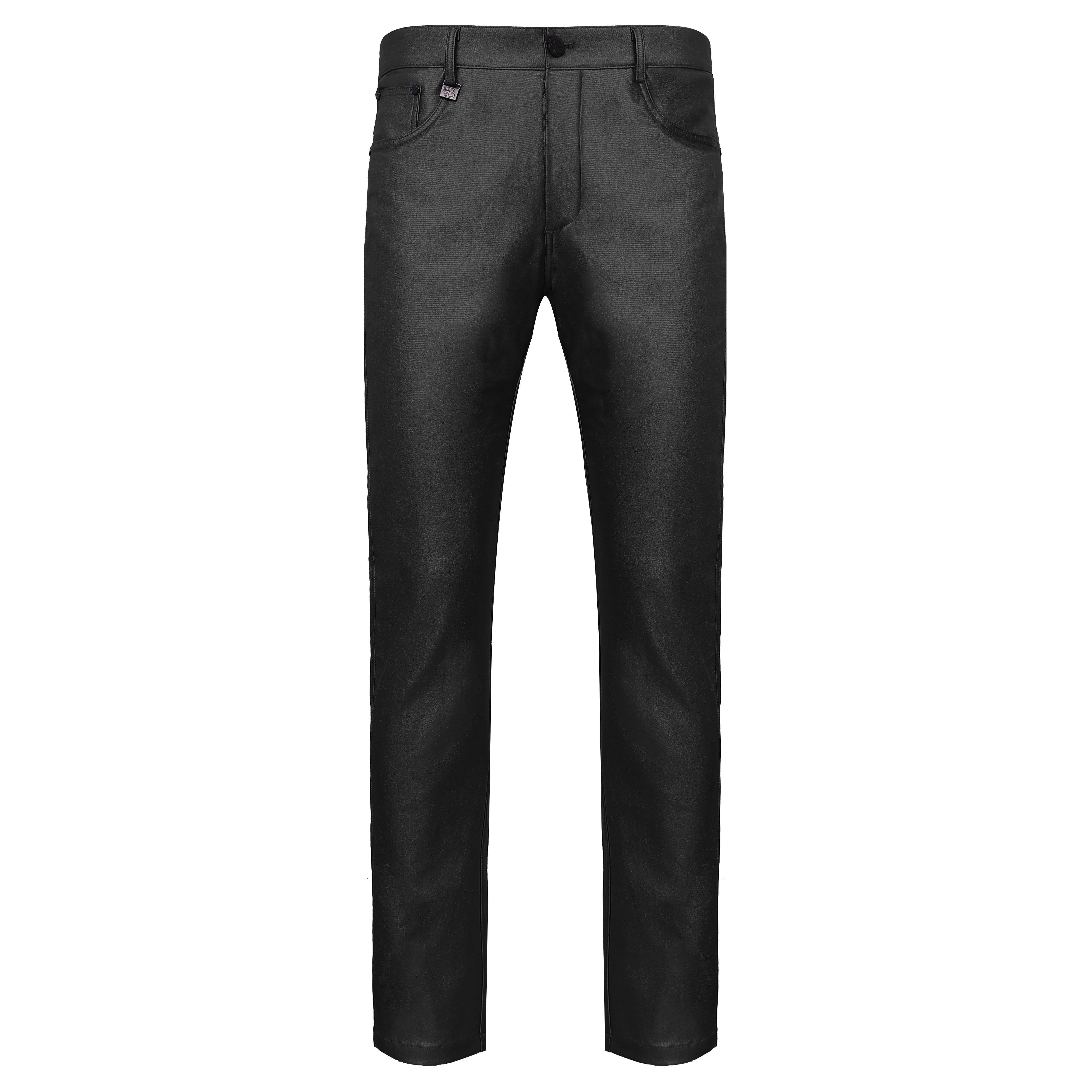 Versatile Vogue Metallic Jeans BLACK