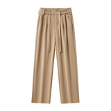Solace Pleated Trousers BROWN