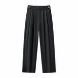 Wellington Side-Tab Trousers BLACK