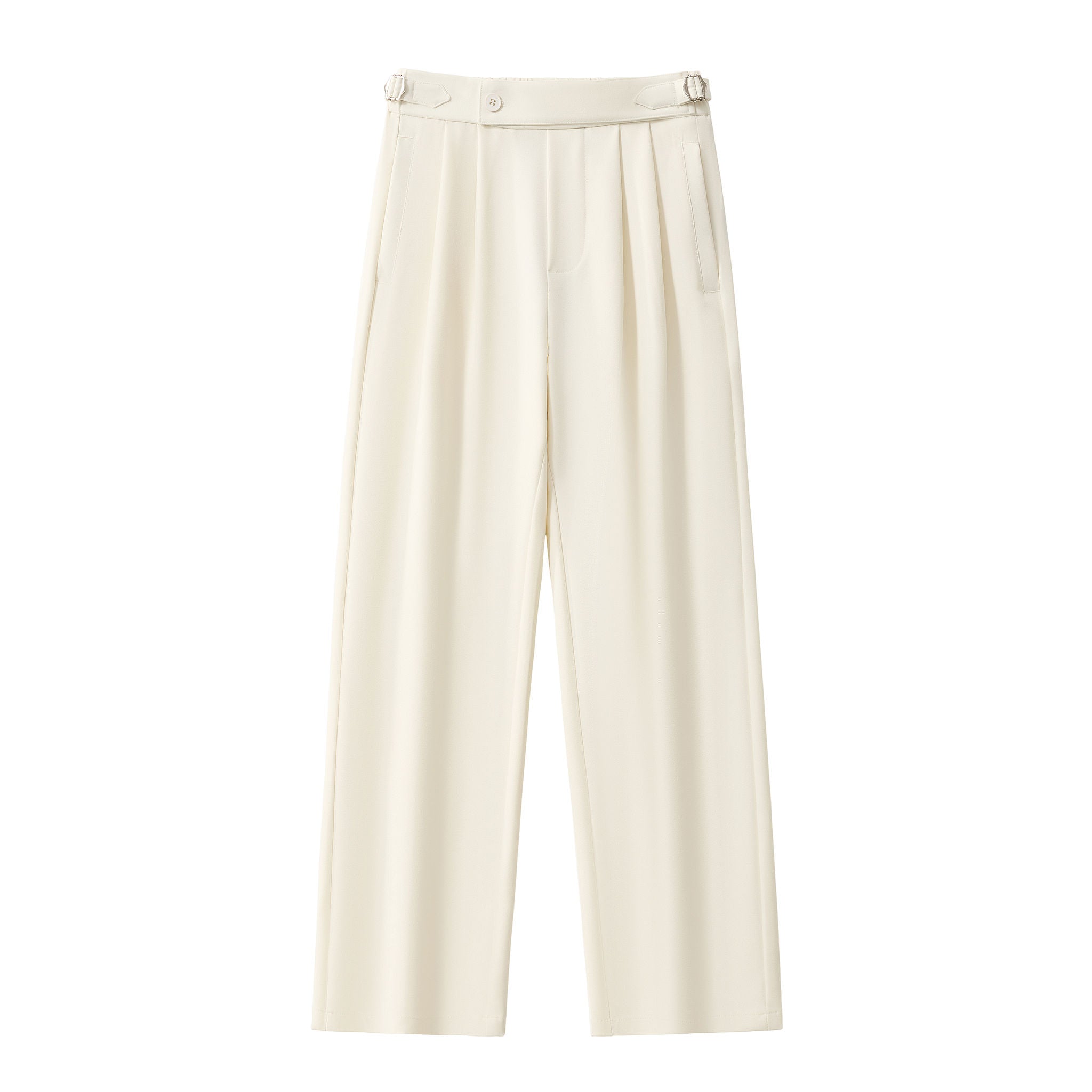 Wellington Side-Tab Trousers IVORY