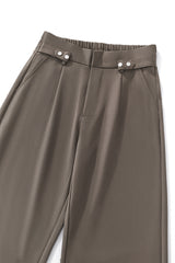 Kingsley Side-Tab Trousers BROWN