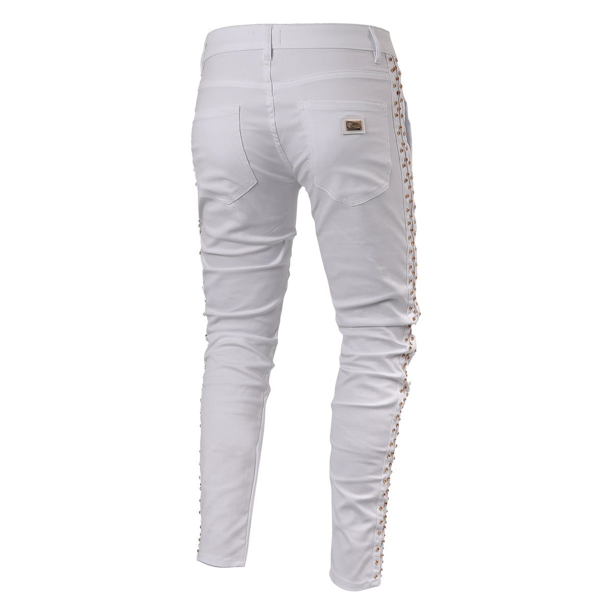 Barocco Key Piece Men's Pants - White/Gold