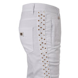 Barocco Key Piece Men's Pants - White/Gold