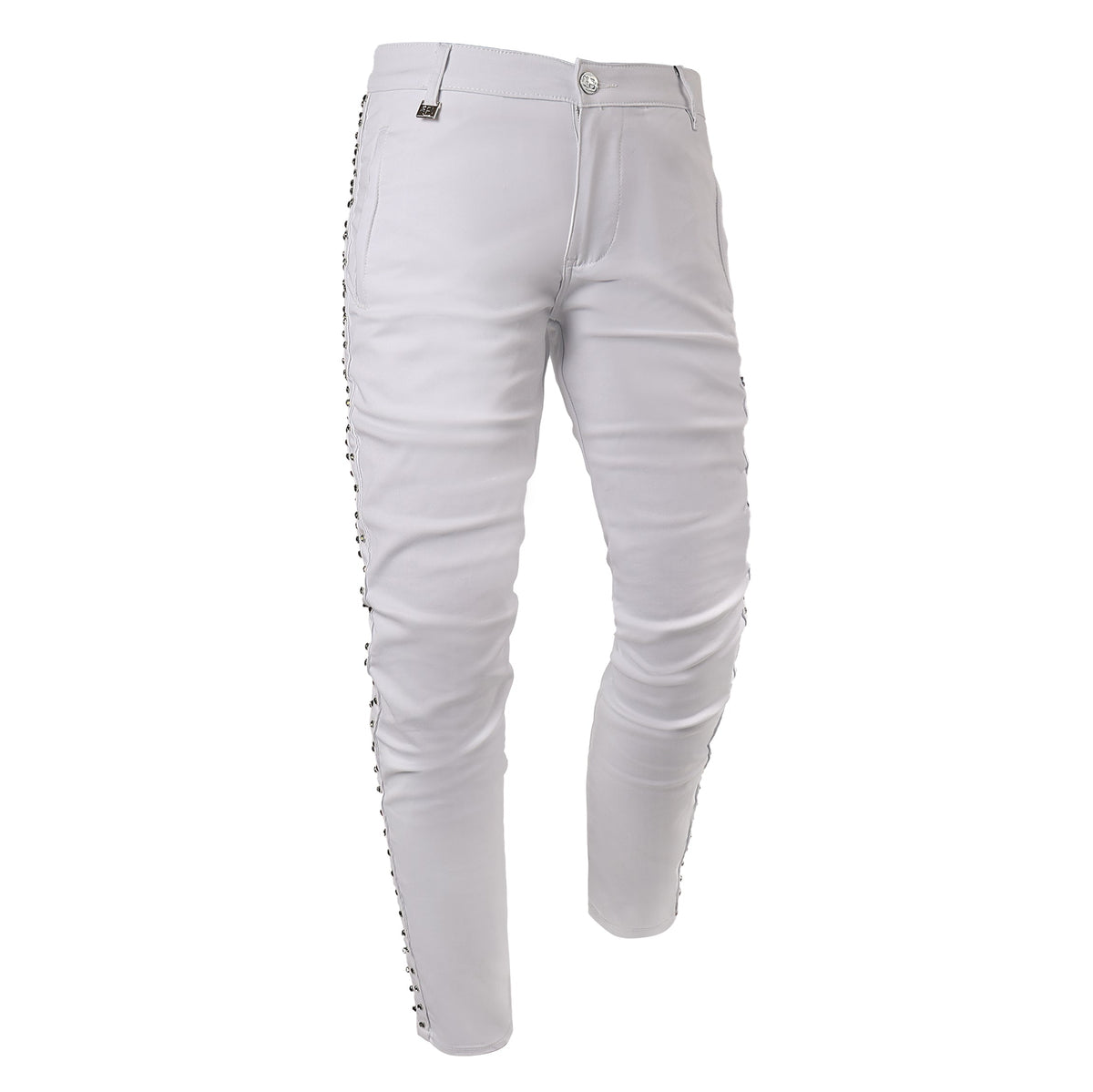 Barocco Key Piece Men's Pants - White/Silver