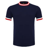 Elite Contrast Ribbed Tee NAVY