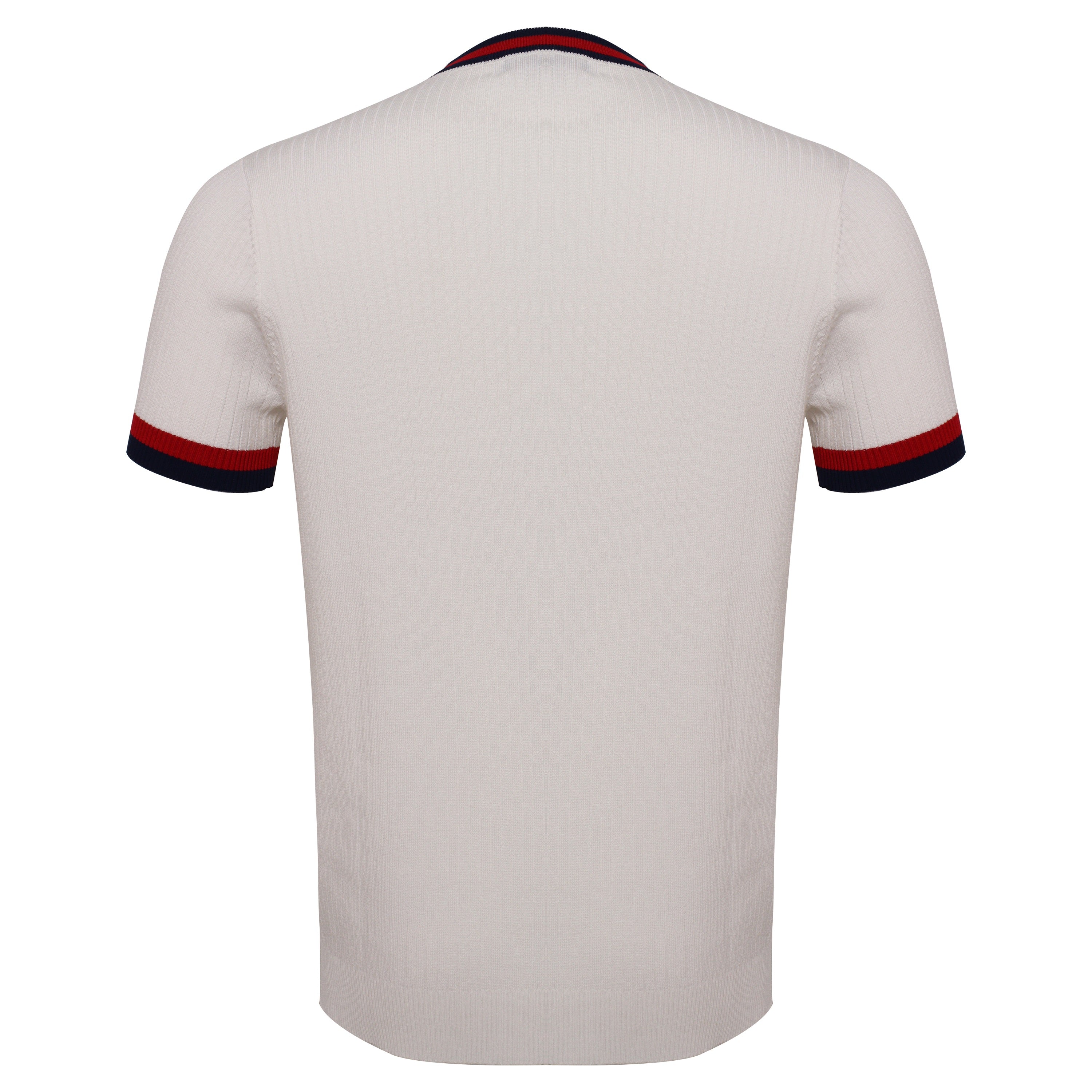 Elite Contrast Ribbed Tee WHITE