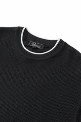 Textura Knit Tee BLACK