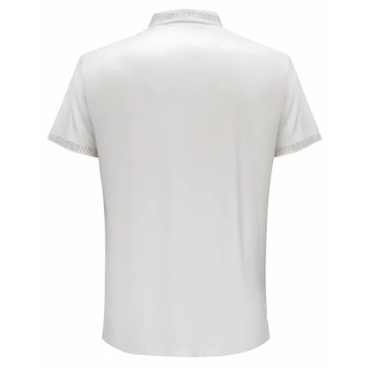 Barocco Tranquil Thread Men's Polo Shirt - White/Gold