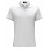 Barocco Tranquil Thread Men's Polo Shirt - White/Silver