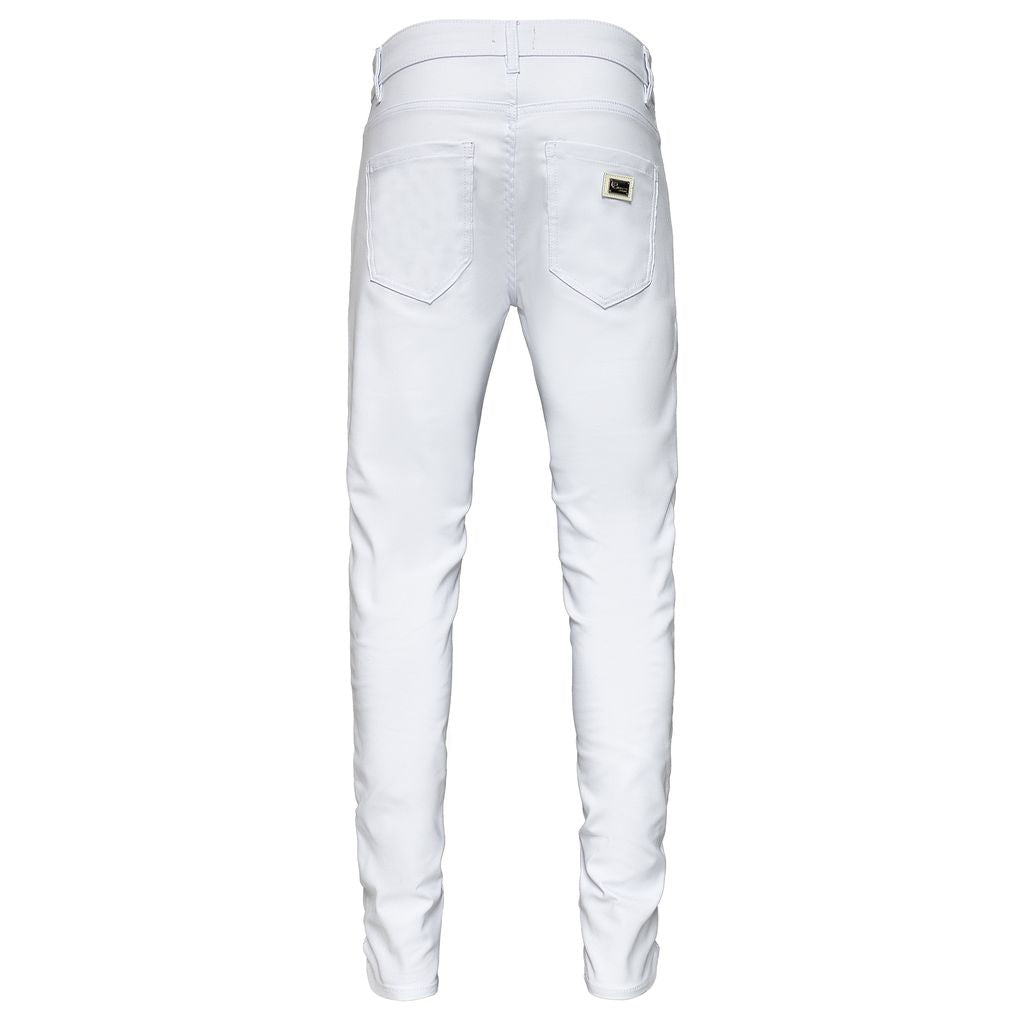 Barocco Titan Slim Men's Pants - White