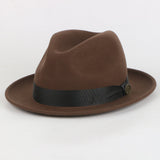 Bowery Fine Australian Wool Fedora Hat – Camel with Blue Band | WH-102