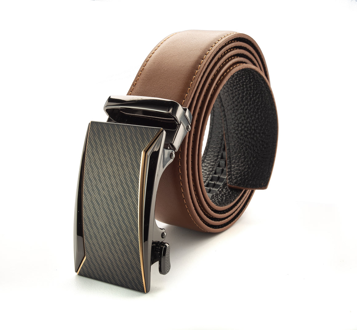 Elevate your style, formal or casual, with Royal's opulent Men's Leather Track Belts | BELT-33