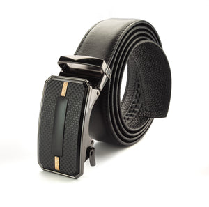 Experience the Elegance: Royal's Men's Leather Track Belts - Ideal for any Event | BELT-52