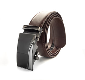 Ratchet Closure Belt: A Must-Have for Contemporary Fashion Enthusiasts | 542 Brown