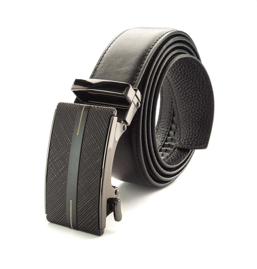 Discover Royal: Men's leather track belts for distinguished formal and casual wear | BELT-56