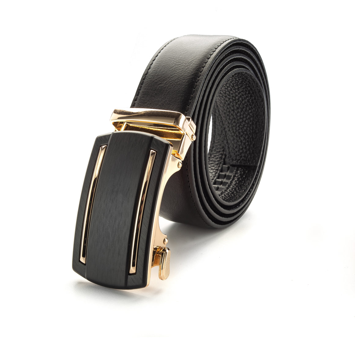 Royal: Exquisite men's leather track belts defining formal elegance and casual chic | BELT-57