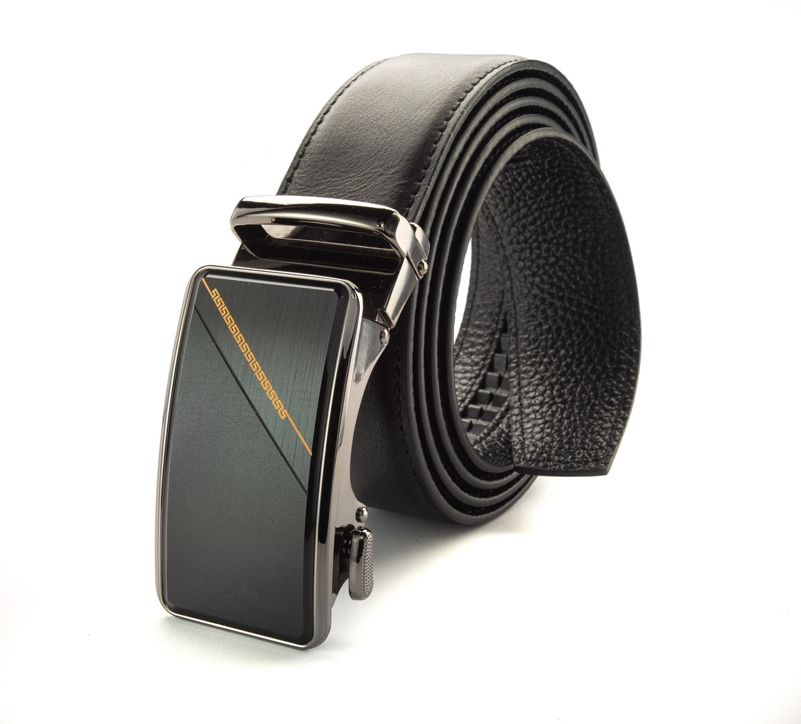 Discover Royal: Men's leather track belts for distinguished formal and casual wear | BELT-61