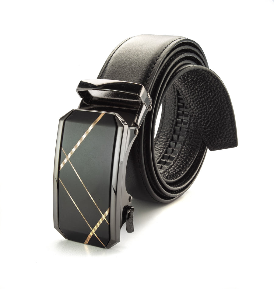 Discover Luxury: Royal's Men's Leather Track Belts for Formal &amp; Casual Occasions | BELT-64